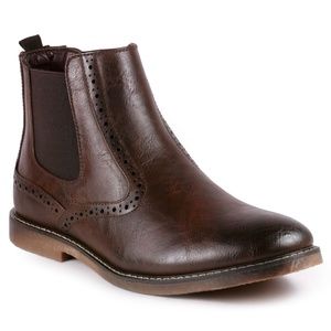 Metrocharm MC139 Brown Slip On Chelsea Boot